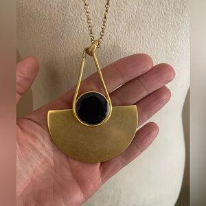 Dear Drew by Barrymore Soho Fan Blue Pendant Necklace, 32”